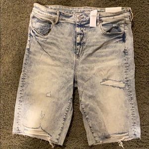 BNWT AE Super Stretch Hi-Rise Biker Shorts Bermuda